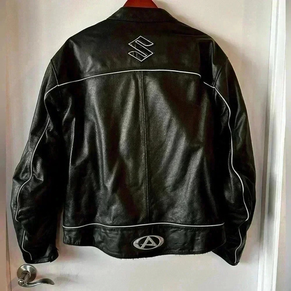 NWT AGV Sport Suzuki Leather jacket size 54 - Picture 4 of 5